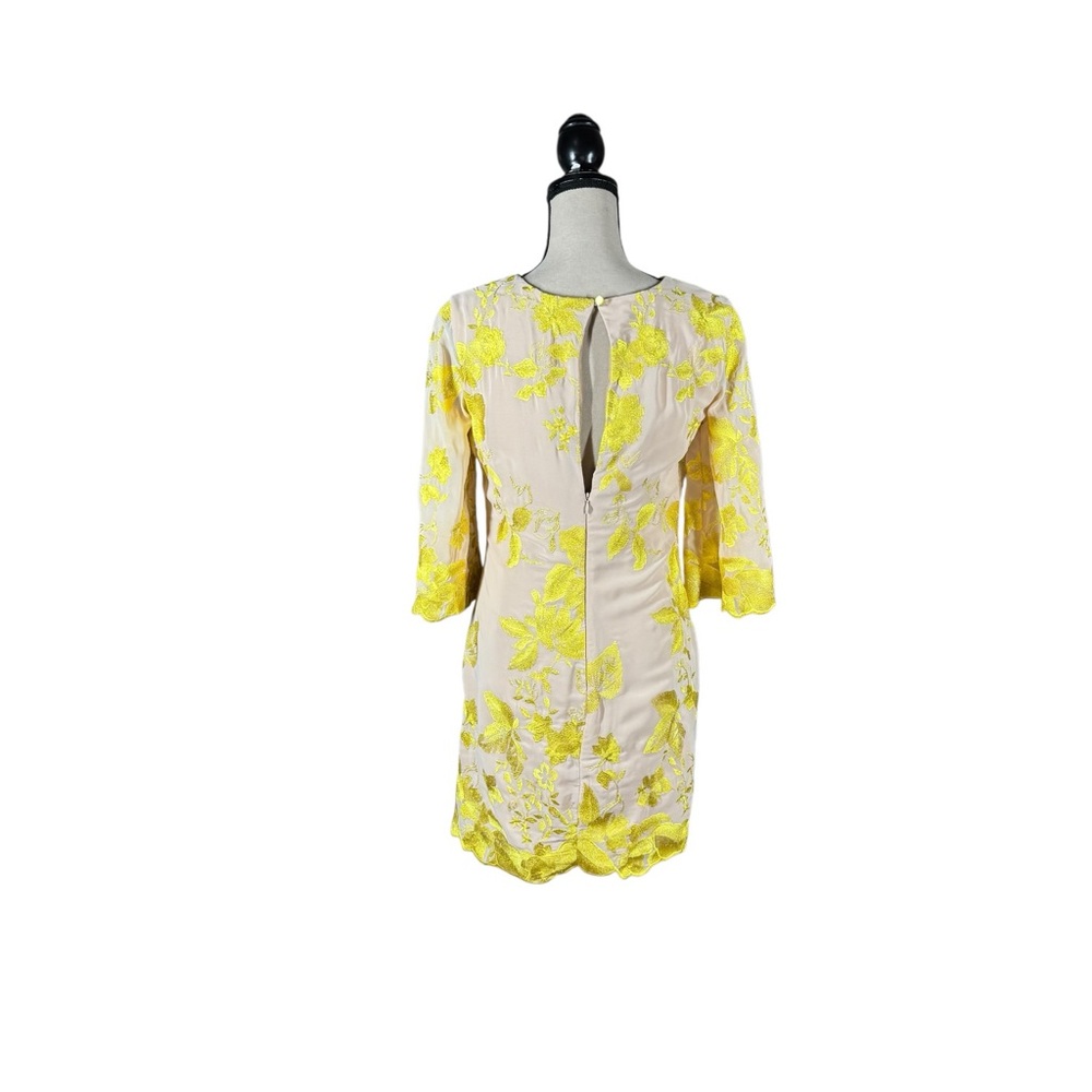 Dress The Population Paige Embroidered Floral Shift Dress New With Tags - Picture 4 of 5
